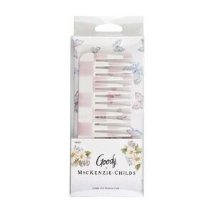 Ready To Ship MacKenzie Childs Target 🎀 Pink Rosy Check Hair Comb + Case NEW